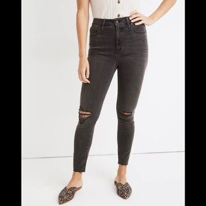 Madewell Curvy High-Rise Skinny Jeans in Black Sea Women’s Size 28
